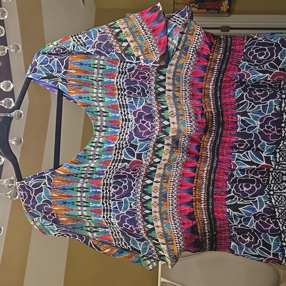 Chris McLaughlin Vibrant Multicolor Maxi Dress - Picture 6 of 15